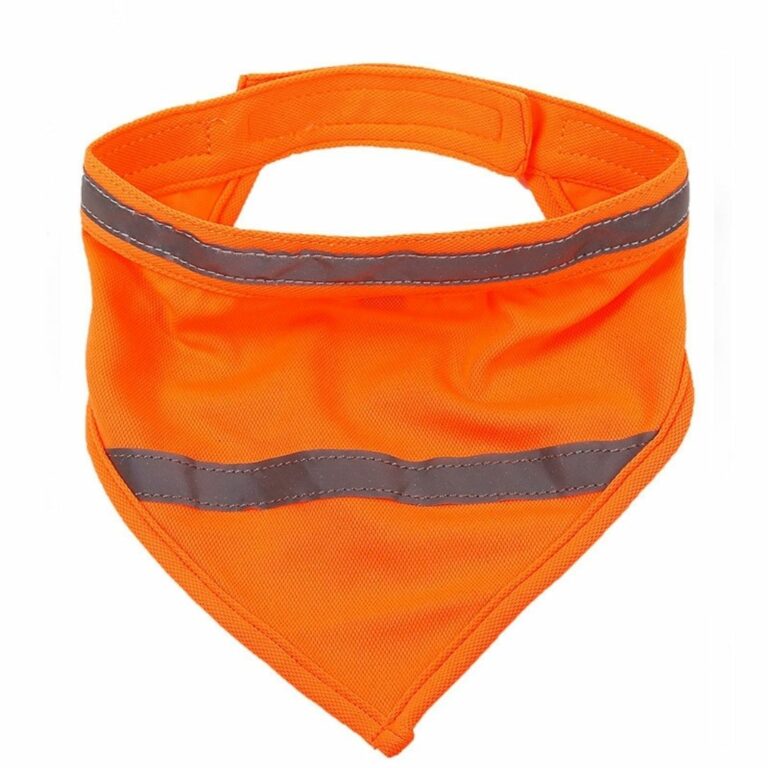 Pañoleta brillante naranja para mascotas - Imagen 4
