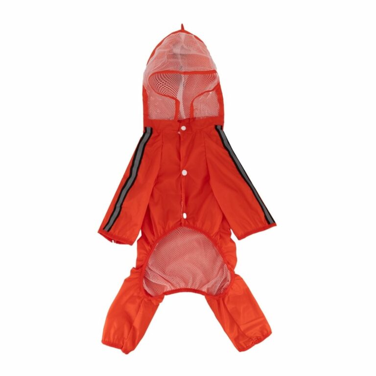 Gabardina impermeable roja para mascotas - Imagen 14