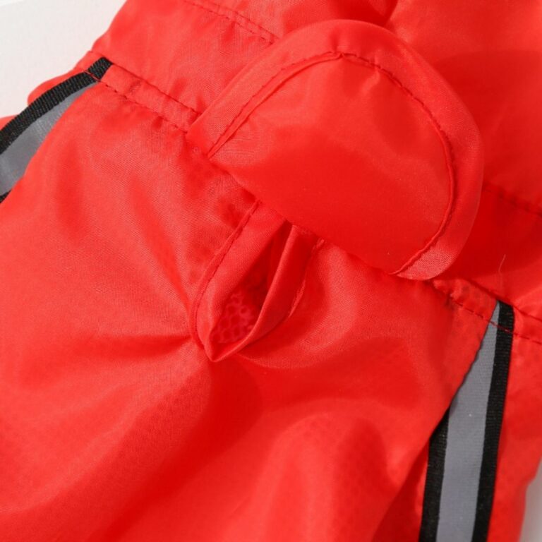 Gabardina impermeable roja para mascotas - Imagen 8