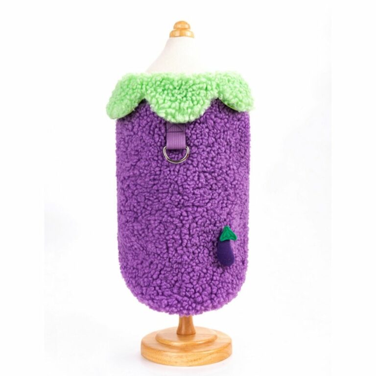 Suéter estilo abrigo modelo uva para mascota pequeña - Imagen 3