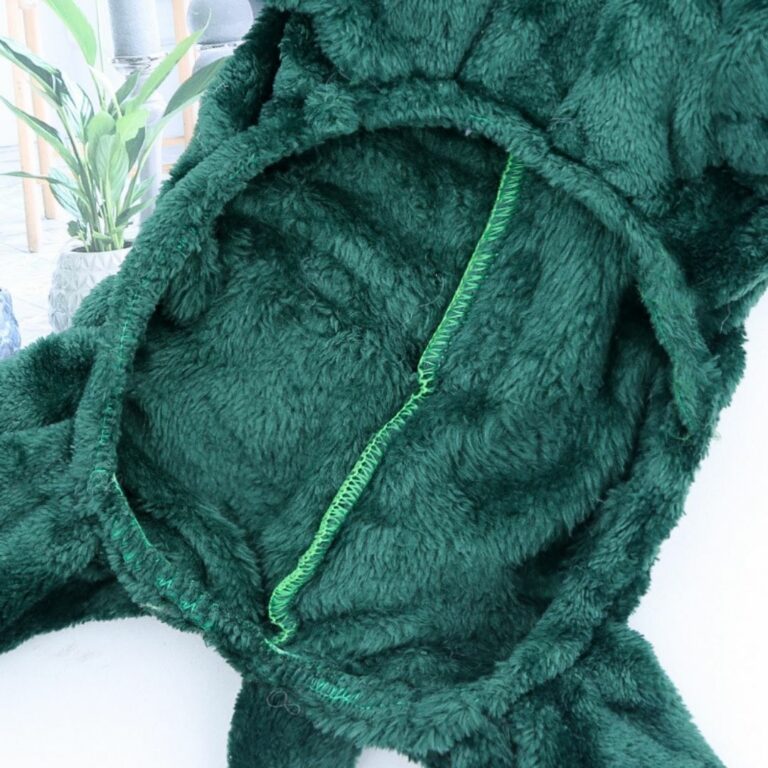 Sudadera con diseño de dinosaurio verde para mascotas - Imagen 6