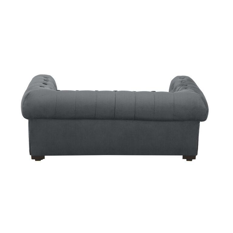 Cama Capitonada Gris - Imagen 4