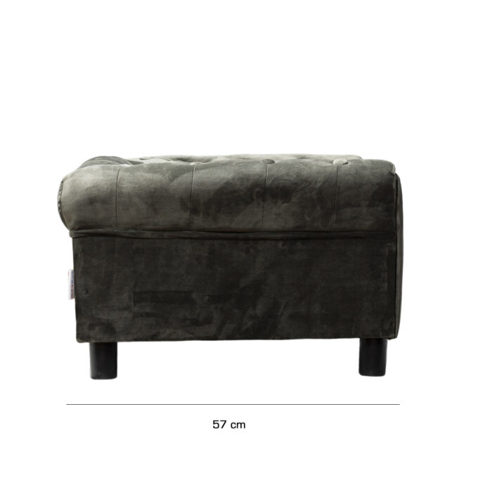 Cama Capitonada Gris - Imagen 7