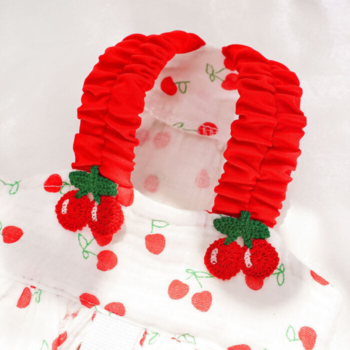 Maypet | Vestido de verano para mascota de cerezas - Imagen 7
