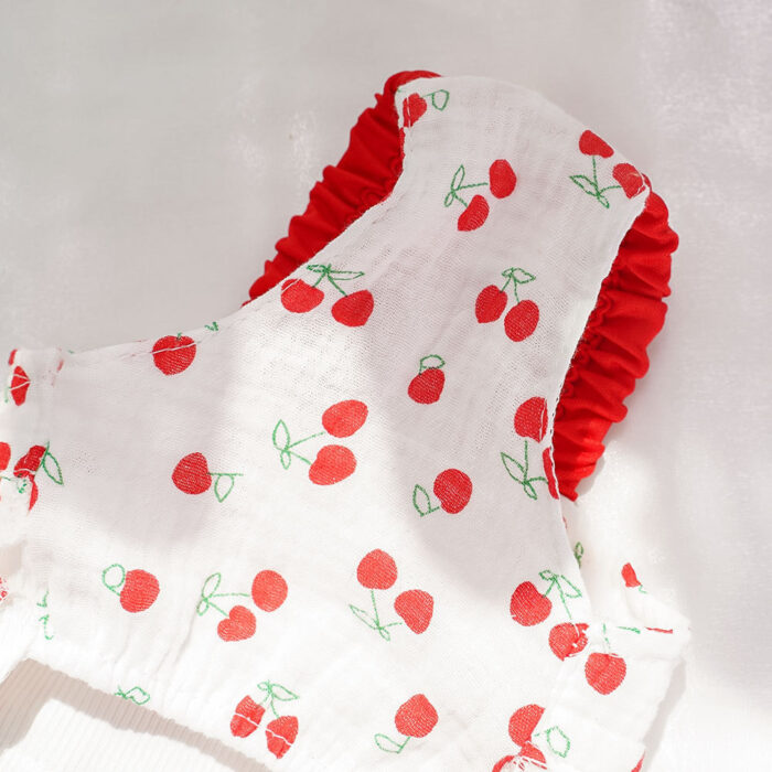 Maypet | Vestido de verano para mascota de cerezas - Imagen 3