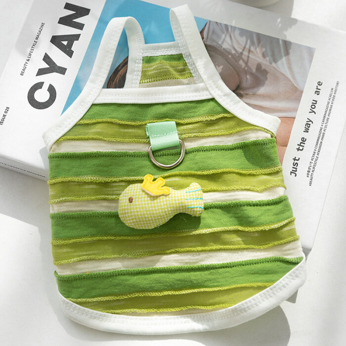 Maypet | Camiseta de veranopara mascota con decoración de pez - Imagen 4