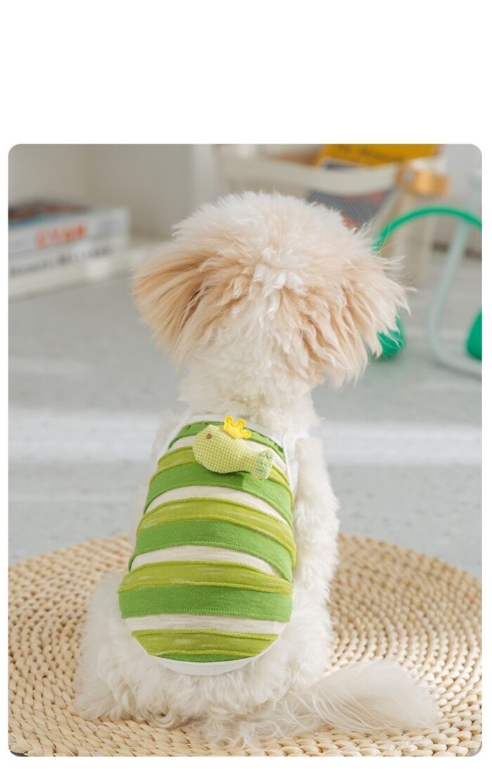 Maypet | Camiseta de veranopara mascota con decoración de pez - Imagen 2